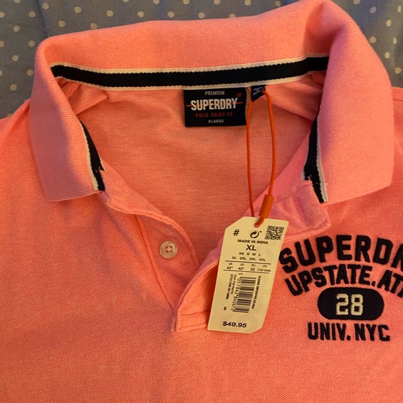 Pink Super Dry Polo Shirt, Size XL - Picture 4 of 5